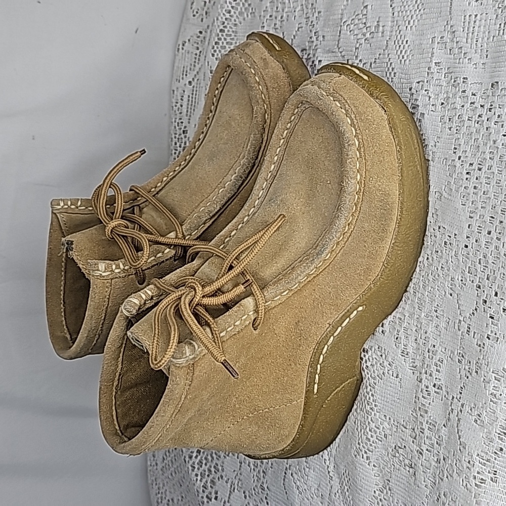 725 Originals Gavin tan suede leather chukka ankle boots lace up boots sz 6.5